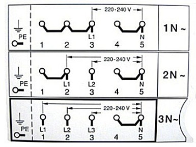Схема подключения электрической варочной панели